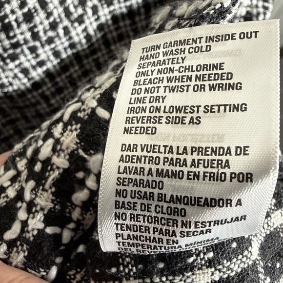 Miami Black & White Sheath Mini Dress WMN Small Y2K Preppy City Girl Tweed NWT - Picture 12 of 14